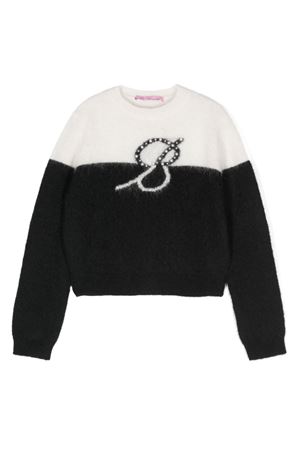 white polyamide jumper MISS BLUMARINE KIDS | IF4038MS02PB2712